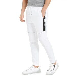 INC Men's Portrait Jogger Pants White Size XL